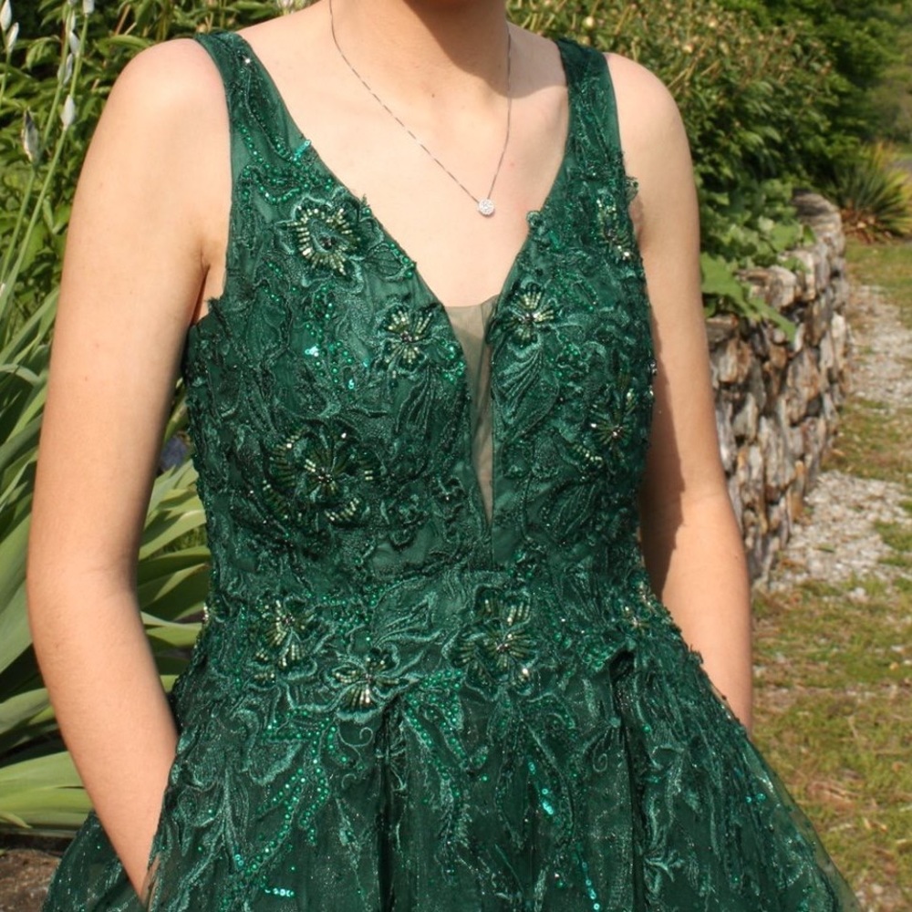 Ellie Wilde Emerald Green Prom Dress